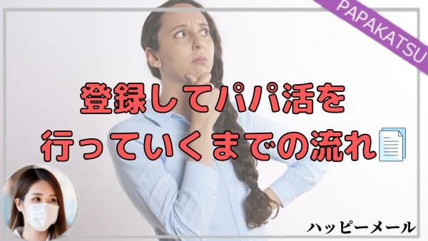 ハッピーメールに登録してパパ活を行っていくまでの流れ