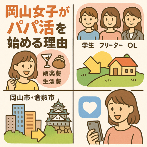 岡山女子がパパ活を始める理由