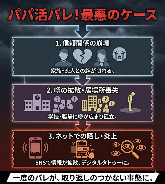 パパ活がバレたときの最悪のケース