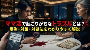 ママ活で起こりがちなトラブルとは？事例・対策・対処法をわかりやすく解説