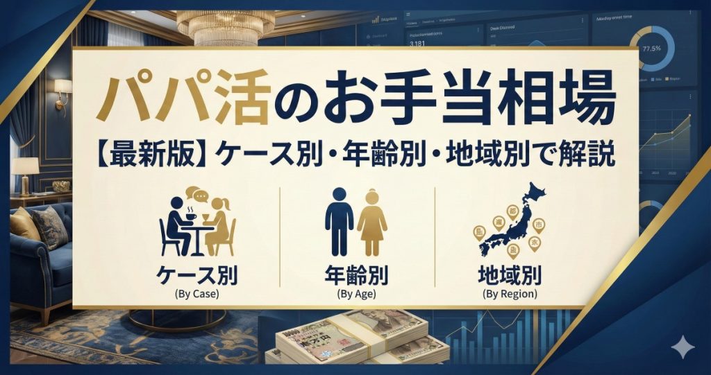 パパ活のお手当相場【最新版】本番あり・年齢別・地方の相場