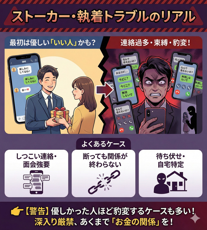 ストーカー・執着トラブル