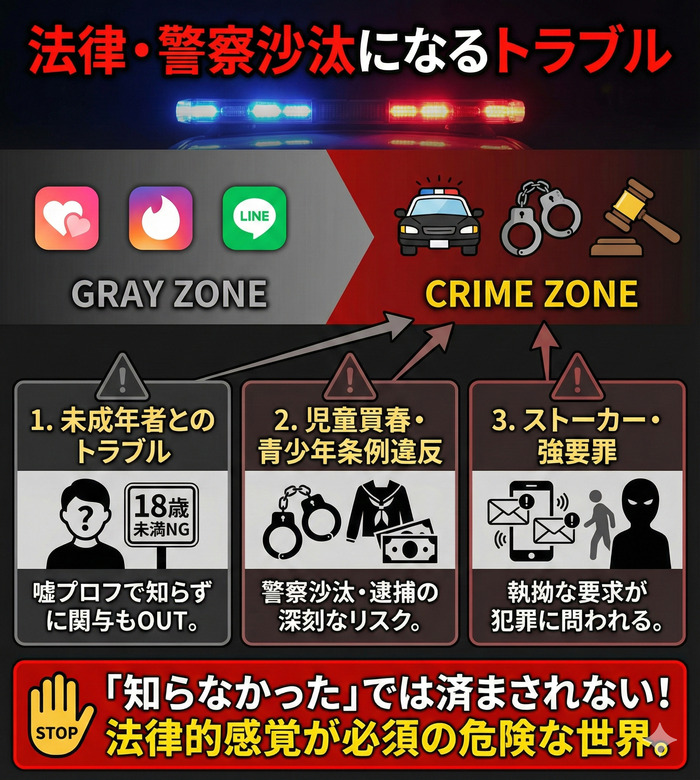 法律・警察沙汰になるトラブル