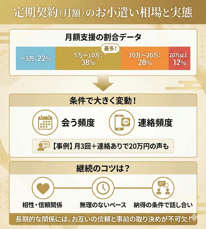 質問④:定期契約(月額)のお小遣いは?