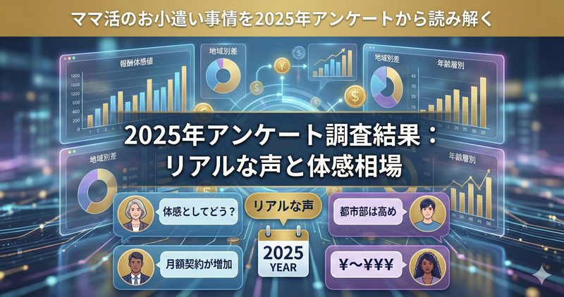 ママ活のお小遣い事情を2025年アンケートから読み解く