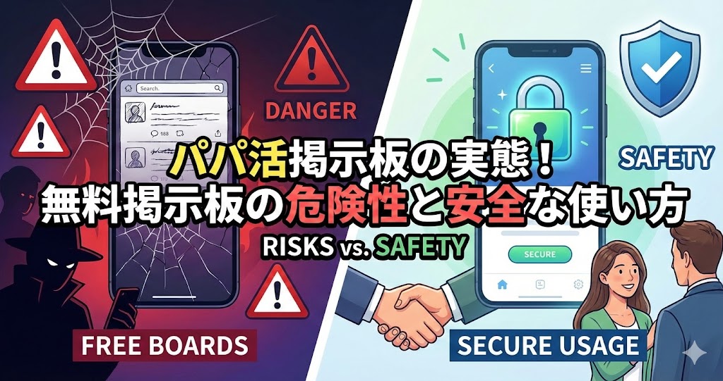 パパ活掲示板の実態！無料掲示板の危険性と安全な使い方・掲示板が使えるアプリ